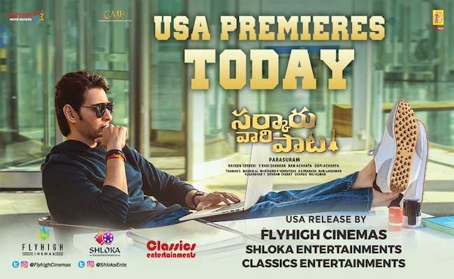 Sarkaru Vaari Paata USA Premieres TODAY